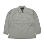 Logo Collar Cotton Basic Jacket Gray