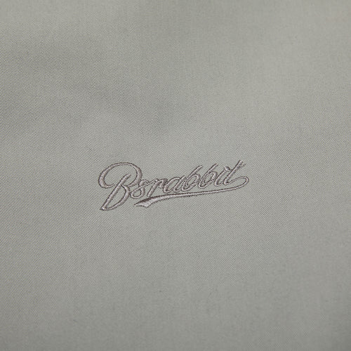 Logo Collar Cotton Basic Jacket Gray