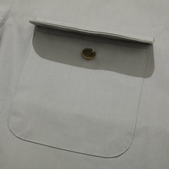 Logo Collar Cotton Basic Jacket Gray