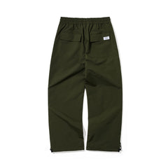 Basic Logo Wide Track Pants Khaki