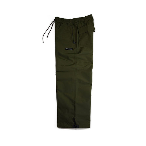 Basic Logo Wide Track Pants Khaki