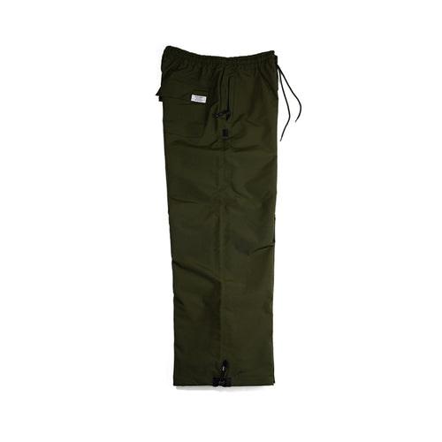 Basic Logo Wide Track Pants Khaki