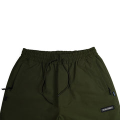 Basic Logo Wide Track Pants Khaki