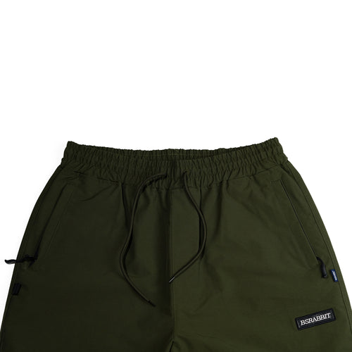 Basic Logo Wide Track Pants Khaki