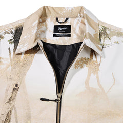 Ff Collar Neck Jacket Fog Forest