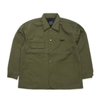 Logo Collar Cotton Basic Jacket Khaki