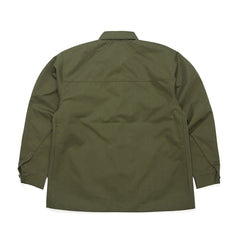 Logo Collar Cotton Basic Jacket Khaki