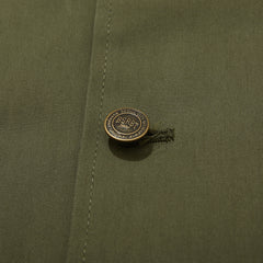 Logo Collar Cotton Basic Jacket Khaki