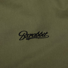Logo Collar Cotton Basic Jacket Khaki