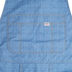 Poly Denim Bib Pants Light Blue