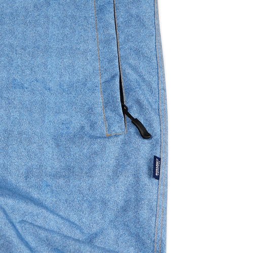 Poly Denim Bib Pants Light Blue