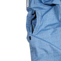 Poly Denim Bib Pants Light Blue