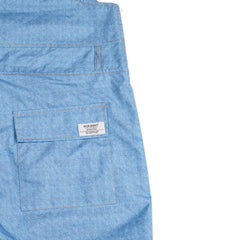 Poly Denim Bib Pants Light Blue