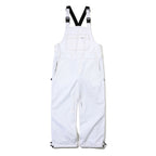 Denim Bib Pants White