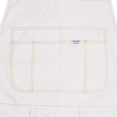 Denim Bib Pants White