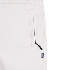 Denim Bib Pants White