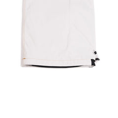 Denim Bib Pants White