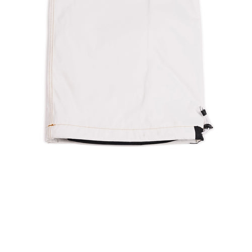 Denim Bib Pants White