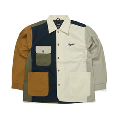 Logo Collar Cotton Basic Jacket Mix