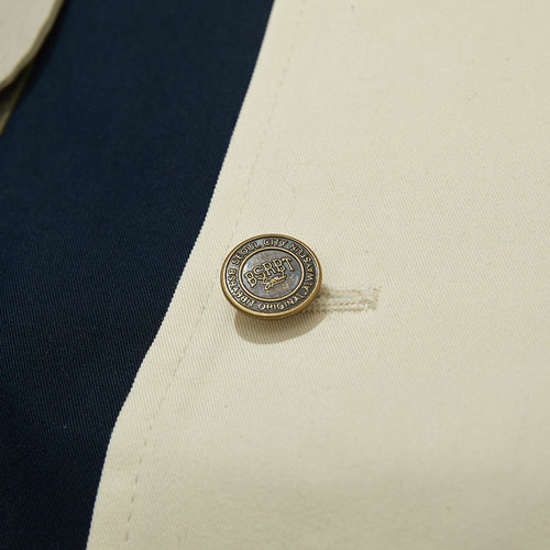 Logo Collar Cotton Basic Jacket Mix