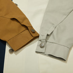 Logo Collar Cotton Basic Jacket Mix