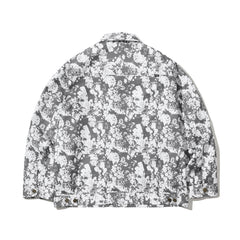 Mf Collar Neck Jacket Mono Flower