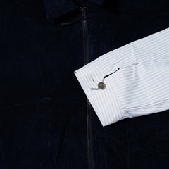 Cp Collar Neck Jacket Corduroy Navy