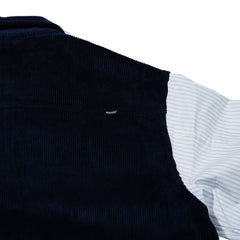 Cp Collar Neck Jacket Corduroy Navy