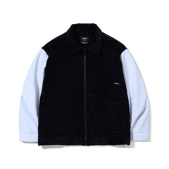 Cp Collar Neck Jacket Corduroy Navy