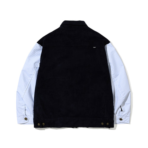 Cp Collar Neck Jacket Corduroy Navy