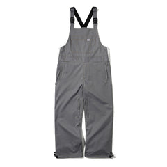 Denim Bib Pants Gray