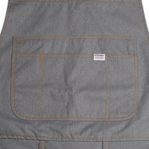 Denim Bib Pants Gray