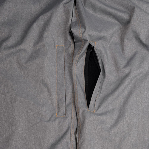 Denim Bib Pants Gray