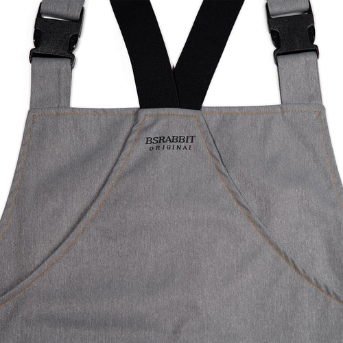 Denim Bib Pants Gray