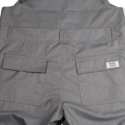 Denim Bib Pants Gray