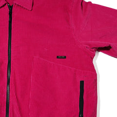Fc Collar Neck Jacket Corduroy Pink
