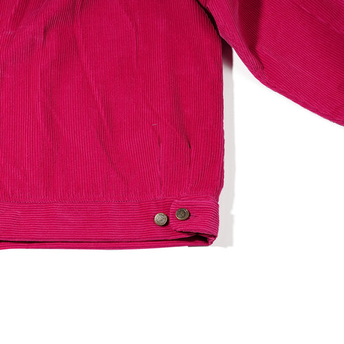 Fc Collar Neck Jacket Corduroy Pink