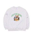 Lucky Jungle Crewneck Heather Grey