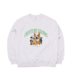 Lucky Jungle Crewneck Heather Grey