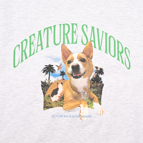 Lucky Jungle Crewneck Heather Grey