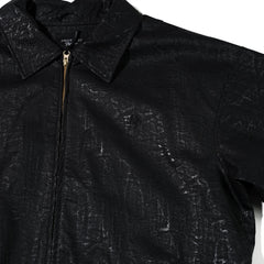 Dsxbs Logo Leather Jacket Black