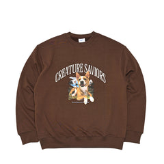 Lucky Jungle Crewneck Brown