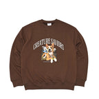 Lucky Jungle Crewneck Brown