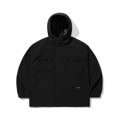 Refined Hooded Jacket Black