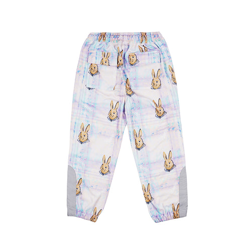 Royal Fleece Jogger Pants Bear Rabbit Pastel Check