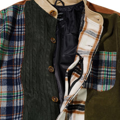 Half-Turtleneck Mix Jacket Mix