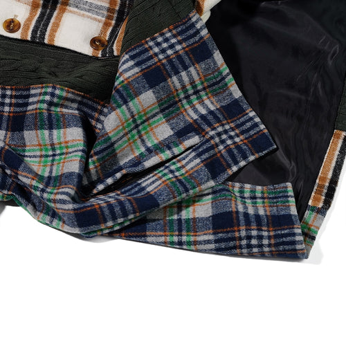 Half-Turtleneck Mix Jacket Mix