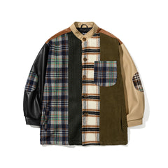 Half-Turtleneck Mix Jacket Mix