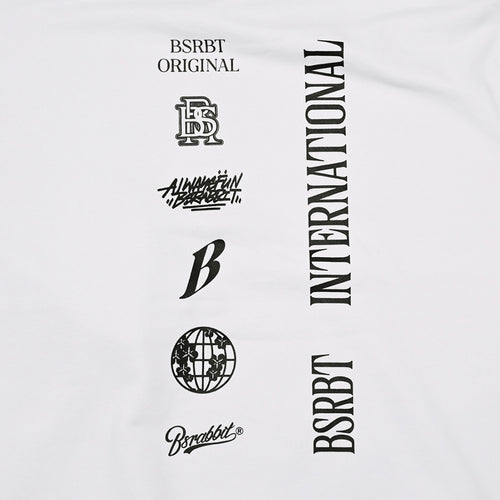 Multi Logo Crewneck White