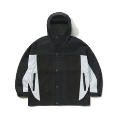 Unusual Hooded Jacket Black